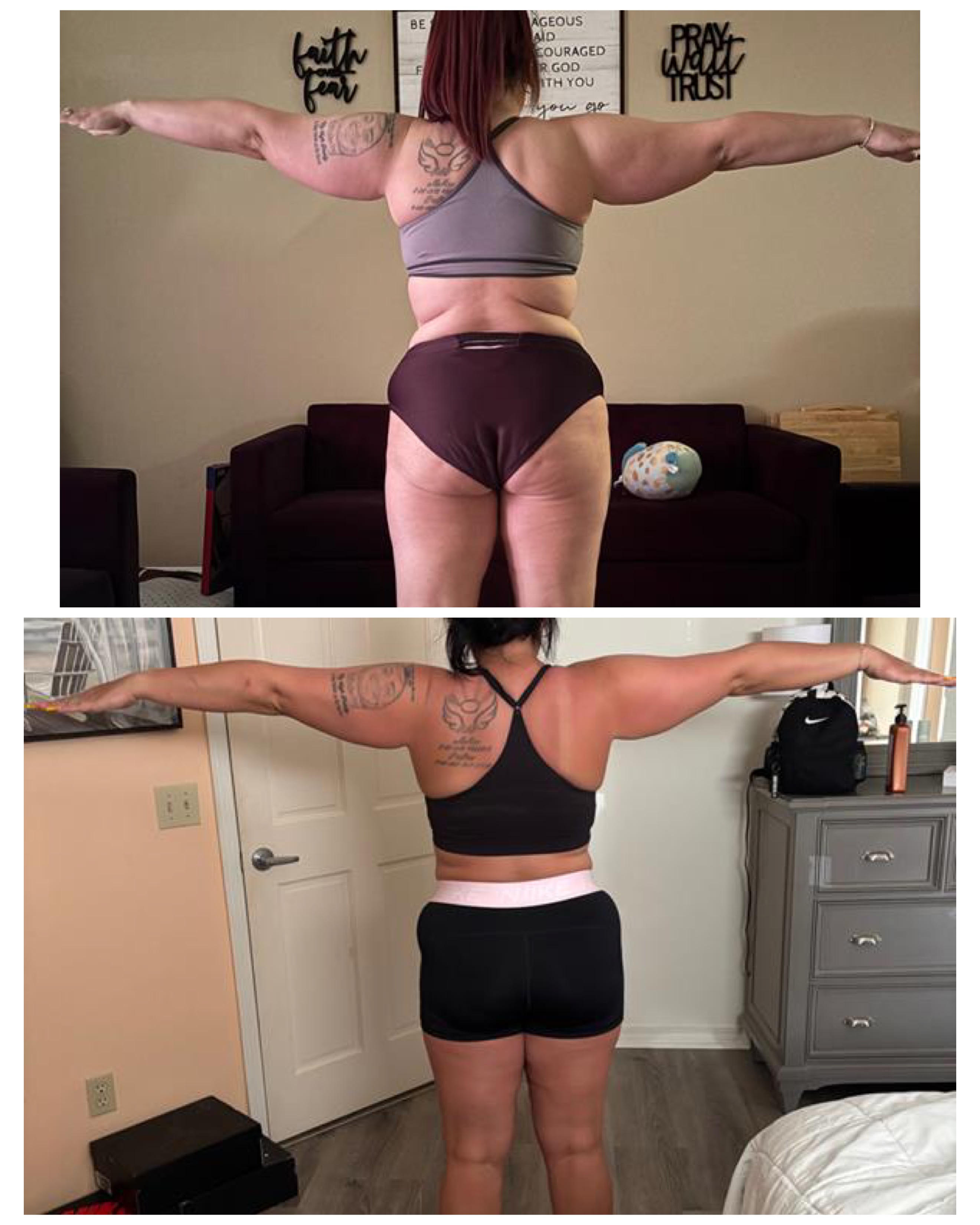 Real client before and after transformation
